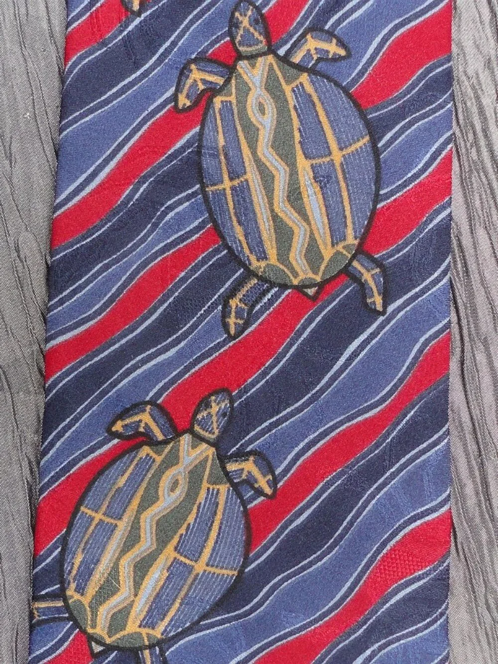 Desert Designs Doris Gingingara Australia Indigenous art 100% silk neck tie